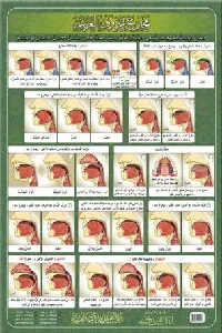 لوحة مخارج الحروف العربية (جدارية)